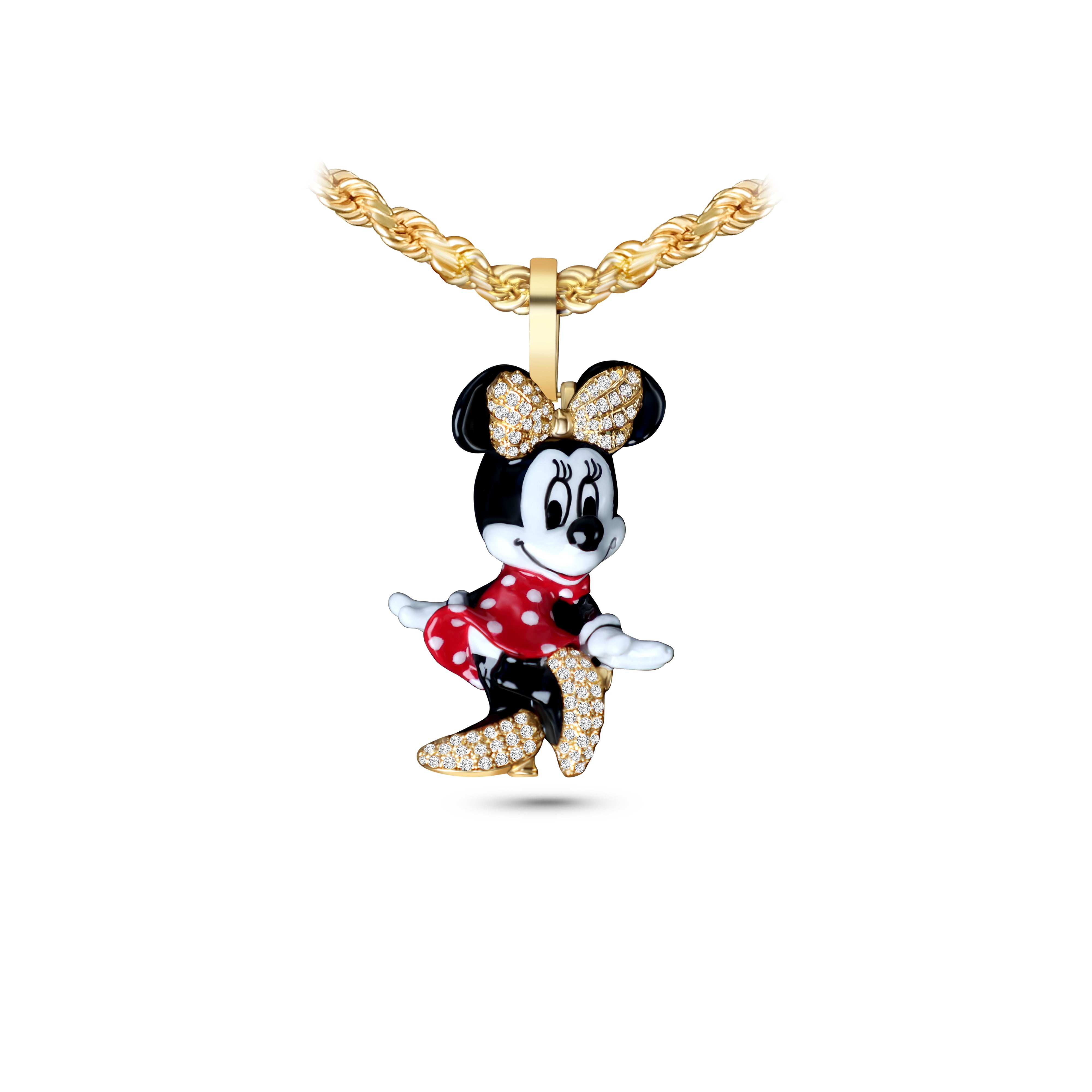 14k gold Mickey Mouse charm pendant outlet