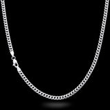 10K White Gold Semi Hollow Miami Cuban Link Chain 3.75 mm