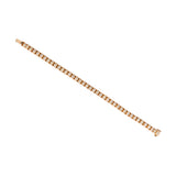 14K Yellow Gold 8.20 Carat Prong Set Tennis Diamond Bracelet