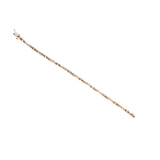 14K Yellow Gold 0.15 Carat Channel Set Diamond Tennis Bracelet