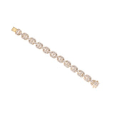14K Yellow Gold 14.32 Carat Mariner Link Natural Diamond Bracelet