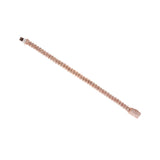 14K Rose Gold 4.80 Carat Mini Cuban Diamond Bracelet