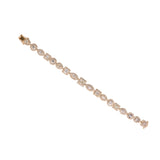 14K Yellow Gold 22.00 Carat Multi Shape Fancy Diamond Bracelet
