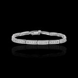 14K White Gold 5.00 Carat Channel Set Tennis Diamond Bracelet