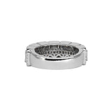 14K White Gold 2.30 Carat Crisscut Halo Natural Diamond Ring