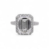 18K White Gold 5.58 Carat Wedding Lab & Natural Diamond Ring