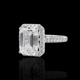 18K White Gold 5.58 Carat Wedding Lab & Natural Diamond Ring