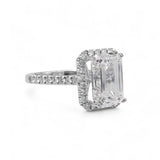 18K White Gold 5.58 Carat Wedding Lab & Natural Diamond Ring