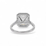 18K White Gold 5.58 Carat Wedding Lab & Natural Diamond Ring