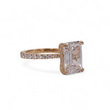 18K Yellow Gold 4.75 Carat Engagement Lab & Natural Diamond Ring