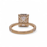18K Yellow Gold 4.75 Carat Engagement Lab & Natural Diamond Ring