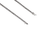 14K White Gold Prong Set 13.00 Carat Lab Diamond Tennis Necklace