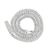 14K White Gold Miami Cuban Link Chain 29 Gr