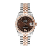 Rolex Datejust 36 - Jubilee Factory Diamond Bezel Chocolate Dial Watch 178341