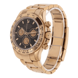 Rolex Cosmograph Daytona - Rose Gold Black Index Dial Watch 116505