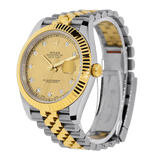 Rolex Datejust 41 - Diamond Champagne Dial Steel and Yellow Gold Watch 126333