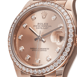Rolex Datejust 31 - President Rose Gold Factory Diamond Bezel and Dial Watch 278285RBR