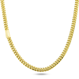 10K Yellow Gold Semi Hollow Miami Cuban Link Chain 6.00 mm