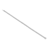 14K White Gold Tennis Link Round Diamond 4.00 ctw Bracelet