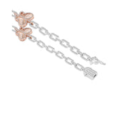 14K Two-Tone Gold Butterfly-Themed Necklace |  5.44 Carat Round-Cut Diamond
