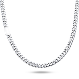 10K White Gold Semi Hollow Miami Cuban Link Chain 7.75 mm