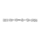 14K White Gold Round Bezel Link Round Diamond 9.50 ctw. Bracelet