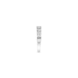 14K White Gold Bridal Band 0.50 ctw. Invisible Princess-Cut Diamond Ring