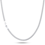 10K White Gold Semi Hollow Miami Cuban Link Chain 3.75 mm