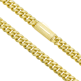 10K Yellow Gold Semi Hollow Miami Cuban Link Chain 6.00 mm