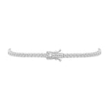 14K White Gold Tennis Link Round Diamond 3.33 ctw. Bracelet