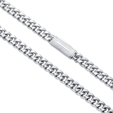 10K White Gold Semi Hollow Miami Cuban Link Chain 6.00 mm