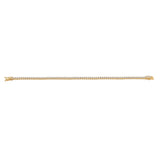 14K Yellow Gold Tennis Link Round Diamond 3.10 ctw. Bracelet