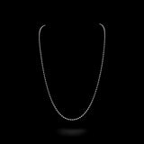 10K White Gold Semi Solid Ball Chain