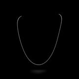 10K White Gold Semi Solid Ball Chain