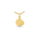 14K Two-Tone Gold Double Layer Pave Allah Arabic Charm 2.50 ctw. Round Diamond Pendant