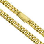 Side image of Gold chain with clasp 