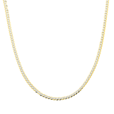 10K Yellow Gold Diamond Cut Miami Curb Link Chain – Solid 1.87mm Men's Gold Necklace