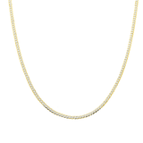 10 k Gold chain necklace on a white background