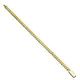 10K Yellow Gold Semi Hollow Miami Cuban Link Bracelet 6.00 mm
