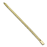 10K Yellow Gold Hollow Miami Cuban Link Bracelet 8.00 mm