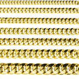 10K Yellow Gold Semi Hollow Miami Cuban Link Chain 4.50 mm