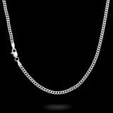 10K White Gold Semi Hollow Miami Cuban Link Chain 3.00 mm