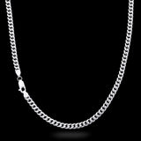 10K White Gold Semi Hollow Miami Cuban Link Chain 4.50 mm