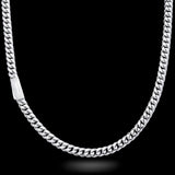 10K White Gold Semi Hollow Miami Cuban Link Chain 6.00 mm