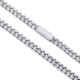 10K White Gold Semi Hollow Miami Cuban Link Chain 6.00 mm