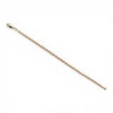Pulsera semirrígida de eslabones de bola de oro amarillo de 10K y 3,90 mm