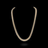 10K Yellow Gold Diamond Cut Semi-Solid Franco Chain