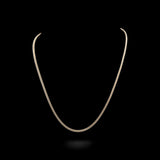 10K Yellow Gold Diamond Cut Semi-Solid Franco Chain