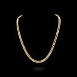 10K Yellow Gold Semi Solid Franco Chain