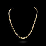 10K Yellow Gold Semi Solid Franco Chain